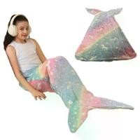 ราคา ห่อหางนางเงือก, บางและปิดเสียง, ระบายอากาศได้, เรืองแสงในตอนกลางคืน, เหมาะสำหรับเด็ก, ใช้โซฟา, โซฟา, และเตียง, ผ้าห่มโยนตุ๊กตา, ถุงนอน (1732295286042233585)