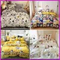 ราคา ชุดผ้าปูที่นอน ชุดเครื่องนอน ผ้านวม ครบเชต6ชิ้น ลายSnoopy กรุงเทพจัดส่งสินค้า (1730643758641941359)