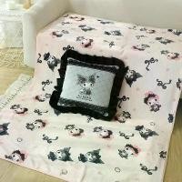 ราคา ขายดี น่ารักเกินต้าน หมอนผ้าห่ม My Melody X Kuromi มาใหม่ ขนาดหมอน 45×45 cm ผ้าห่มขนาด 100×150 cm (1731282432136283407)