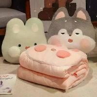 ราคา หมอนผ้าห่ม, สองในหนึ่งเดียว, หมอนหนาในฤดูหนาว, หมอนเบาะรถยนต์, ผ้าห่มงีบหลับสำนักงาน, ของโปรดของประชาชน 26k ผ้าห่ม ใยไหม เย็น 6 ฟุต ผ้าห่ม ใยไหม เย็น 3 ฟุต (1731600966690899087)