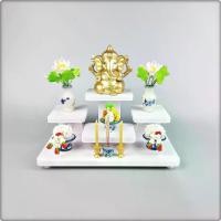 ราคา จัดส่งในกรุงเทพฯ หิ้งพระตั้งโต๊ะ โต๊ะหมู่บูชา หมู่ 5 หน้า 4 หิ้งพระ ทนน้ำ ปลวกไม่กิน หิ้งพระโมเดิร์น ชั้นวางพระ tm02 (1731584898842789165)