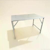 ราคา FlavorfulForestshop โต๊ะพับ ขายของ หน้าเป็นเมทัลชีท ขาเป็นเหล็ก เอนกประสงค์ ขนาด 75x90x75cm และ 75x120x75cm ราคาส่ง โรงงานส่งเอง ขายเอง อลูมิเนียมอัลลอยด์ 【ท่อกลม】สีกากี xl เฟอร์ (1732316494373030235)