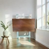 ราคา โต๊ะทานข้าวพับเก็บ โต๊ะพับ โต๊ะทานข้าว โต๊ะไม้พับได้ โต๊ะสนาม โต๊ะวางของ (1731393277895739492)