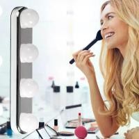 ราคา โต๊ะเครื่องแป้ง, พลังงานแบตเตอรี่, สำหรับกระจกโต๊ะเครื่องแป้ง, ติดผนัง, หลอดไฟ LED 4 ดวง, กระจกแต่งหน้า, ไฟแต่งหน้า (1731455536056010154)