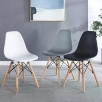 ราคา เก้าอี้ สไตล์โมเดิร์น เก้าอี้พลาสติก ขาไม้สีบีช 1094 (1729690118849727053)