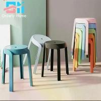 ราคา COD เก้าอี้ เก้าอี้พลาสติก เก้าอี้กินข้าว เก้าอี้พลาสติกมีพนักพิง สไตล์เรียบง่าย วางซ้อนกันได้ เก้าอี้ทรงกลม รับน้ำหนักได้ หลายสี 200KG (1729956454764284152)