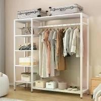 ราคา ร้านค้าแนะนำ MOK ติดตั้งง่าย 120x30x140CM ตู้เสื้อผ้า โครงเหล็กหนา ราวแขวนเสื้อผ้า แข็งแรงและทนทาน (1731170865282582692)