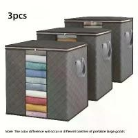 ราคา กล่องเก็บผ้าสามารถพับได้ ชุด 3 ชิ้น ความจุมาก เหมาะสำหรับองค์กรห้องนอน ตู้เสื้อผ้า หอพัก และตู้เสื้อผ้า อุปกรณ์จัดเก็บและจัดระเบียบห้องนอน (1732125946937903986)
