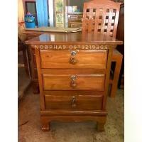 ราคา ตู้ลิ้นชักไม้สักแท้ 3 ลิ้นชัก ตู้เอกสาร ตู้หัวเตียง (1730152610998225813)