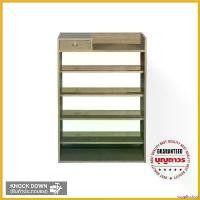 ราคา supplicshop แบบพกพา MOOVE ชั้นวางรองเท้า 6 ชั้นโล่งมีลิ้นชักสีโอ๊ค ราว (1730736135430572245)