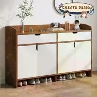 ราคา ชั้นวางรองเท้า ชั้นวางรองเท้าแนววินเทจ ตู้รองเท้า ตู้เก็บรองเท้า ตู้เก็บของเนกประสงค์ พร้อมส่ง มีเคลมสินค้าจ้า (1729668750213679835)