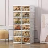 ราคา YOSAD กล่องรองเท้าแบบพับได้ All-in-one ติดตั้งฟรีตู้รองเท้าโปร่ง กล่องรองเท้า กล่องใส่รองเท้า กล่องรองเท้าใส ชั้นวางรองเท้า พลาสติกแข็ง ใส กล่องรองเท้าพับได้ กล่องเก็บรองเท้า (1732295844453452643)