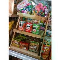 ราคา ชั้นวางพับอเนกประสงค์ไม้สักสีทอง3ชั้น ชั้นวางของ Storage Shelf (1732207929940609090)