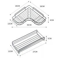ราคา ชั้นวางของในห้องน้ำ ชั้นวางของ ไม่ต้องเจาะผนัง ติดผนัง (1731534455164536363)