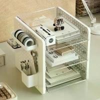 ราคา [COD] ชั้นวางเอกสาร ชั้นเอกสาร a4 ชั้นวางแฟ้ม ถาดใส่เอกสาร ที่ใส่เอกสาร ชั้นวางกระดาษ ถาดเก็บเอกสาร ชั้นวางของ (1731793183680988963)