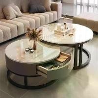 ราคา โต๊ะกาแฟ โต๊ะชา โต๊ะคอมพิวเตอร์ โต๊ะกาแฟ โต๊ะกลางโซฟา สีดำ โครงเหล็ก ทรงเหลี่ยม-กลม โต๊ะกลาง โซฟา มีกระจก แยกกันได้ 2in1 มีของในไทย พร้อมส่ง (1731643319247144830)