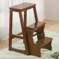 ราคา เก้าอี้พับ เก้าอี้พับไม้ เก้าอี้ขั้นบันได เก้าอี้สตูล เก้าอี้บันได 3 ชั้น เก้าอี้ไม้ยางพารา (1731415441980098520)