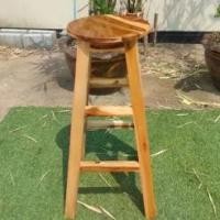 ราคา Sukthongแพร่ เก้าอี้บาร์ 30x30สูง80CM. S-403 เก้าอี้ไม้สัก เก้าอี้สตูล เก้าอี้กลมทรงสูง เก้าอี้เคาน์เตอร์บาร์ เคลือบเงา (1729651335522651044)