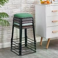 ราคา Dokkhuen เก้าอี้บาร์ เก้าอี้สตูล วางซ้อนได้ เก้าอี้เหล็ก 2 ความสูง แนะนำ (1731662112845040570)