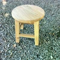 ราคา เก้าอี้เตี้ย เก้าอี้กลม เก้าอี้สตูล เก้าอี้ไม้สัก ก30 ส33 ซม. (1731743710010313412)