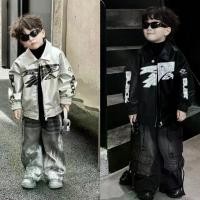 ราคา แม่ ซื้อให้ฉัน หล่อและเท่! เสื้อแจ็คเก็ตหนังเด็กผู้ชาย สไตล์หัวรถจักร เสื้อหนัง แฟชั่นเกาหลี เท่ เสื้อผ้าเด็ก (1731877338268142188)