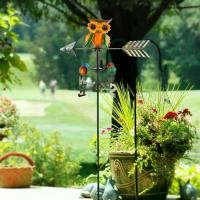 ราคา กริ่งสภาพอากาศนกฮูก, กังหันน้ำหนักของขวัญ, กังหันน้ำตกแต่งโลหะ, ตกแต่งสวน, สำหรับลาน, สวน, และนอกฟาร์ม (1731903736507827685)