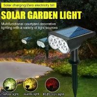 ราคา (พร้อมส่ง)โคมไฟสนาม 9 ประดับสวนโซล่าเซลล์ LED Solar light garden ไฟปักสนาม ติดผนัง+สวน ไฟโซล่าเซลล์ โคมไฟปักสนาม แสงเหลื จัดส่งที่รวดเร็ว (1732338611680807450)