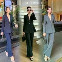 ราคา #50040 ชุดทำงานผู้หญิง S-XL สูทผู้หญิง ชุดสูท Ceo ชุดสูทสีเทา ชุดไปงาน สุภาพ ชุดออกงาน เสื้อสูท Blazer VARINDA (1731852111044970014)