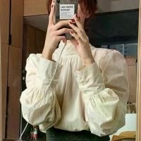 ราคา เสื้อเชิ้ตผู้หญิง เสื้อผ้าท้องถิ่น เสื้อผ้าท้องถิ่น สูทผู้หญิง เสื้อเชิ้ตลูกไม้แขนสั้นฤดูใบไม้ร่วงของผู้หญิง แขนยาวฤดูใบไม้ร่วงของผู้หญิง ตุ๊กตาครึ่งคอเต่า ดีไซน์เรียบหรูสุดๆ เสื้อเชิ้ตสีขาว (17314644