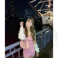 ราคา Nadia - Pink(ชุดเซ็ตผ้ายืดเสื้อคลุม-เสื้อเกาะอก-กระโปรงค่ะ ND-PINK (1731883474206885141)