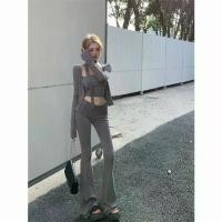 ราคา ชุดสาวฮอตจิ๋ว สำหรับผู้หญิง เสื้อแจ็คเก็ตคาร์ดิแกน แขนยาว ฤดูร้อน สามารถใส่ด้านใน เสื้อเกาะอก กางเกงขาบานลำลอง ชุดสามชิ้น มีรีวิวในเชิงบวก 598 รายการ (1732053418388720630)