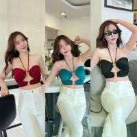 ราคา GUEENwefghewghjfshangmao เสื้อคล้องคอ เกาะอกคล้องคอเกาะอกสายฝอ สายเดี่ยวแซ่บๆ สายเดี่ยวสายฝอ สายเดี่ยวแฟชั่น สายเดี่ยวครอป เสื้อผ้าแฟชั่น เกาะอก ขาย ร้อน (1731716205684426347)