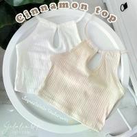 ราคา Cinnamon top เสื้อคล้องคอ เสื้อโชว์หลัง (1729443613090810263)