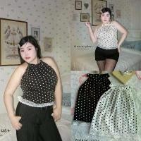 ราคา (WR) เสื้อคล้องคอ ลายpolka dot สุดน่ารัก ดีเทลแต่งชายลูกไม้ กระแสมาแรงสุดๆ เสื้อผ้าสาวอวบอ้วน พลัสไซส์ ไซส์ใหญ่ คําแนะนําการขายที่ร้อนแรงในเดือนนี้ แฟชั่น หน้า ร้อน สายเดี่ยว (1731657902813840538)