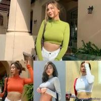 ราคา ioewubngshop byGOODLUCK เสื้อคอเต่า ครอปแขนยาวCROPTOP เสื้อคอเต่าแขนยาวผ้าเรยอนครอปคอเต่า️ยาว14' เสื้อเรยอน เสื้อครอป 199 สินค้าดี (1731507171537028789)