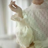 ราคา เสื้อคอเต่า ลายลูกไม้ (1729560548308453408)