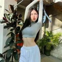 ราคา พร้อมส่ง-COD SpinnyHouse เสื้อคอเต่า ครอปแขนยาวCROPTOP เสื้อคอเต่าแขนยาวผ้าเรยอนครอปคอเต่า️ยาว14' เสื้อเรยอน เสื้อครอป 199 (1730131247534868759)