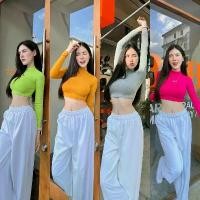 ราคา KeithMargery SpinnyHouse เสื้อคอเต่า ครอปแขนยาวCROPTOP เสื้อคอเต่าแขนยาวผ้าเรยอนครอปคอเต่า️ยาว14' เสื้อเรยอน เสื้อครอป 199 สินค้าดี (1732229005825117087)