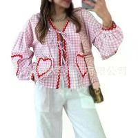 ราคา เสื้อเชิ้ตผู้หญิง เสื้อเชิ้ตแขนยาวลายสก๊อตหัวใจลายสก๊อตหวานใจฝรั่งเศสฤดูใบไม้ร่วง 2024 สำหรับผู้หญิง เสื้อเชิ้ตลายสก๊อตผูกเน็คไท ผ้า คน อวบอ้วน ทําแบรนด์ ลูกไม้ ร้าน นิ่ม (1731796235706731210)