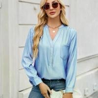 ราคา เสื้อเชิ้ตผู้หญิง ฤดูใบไม้ผลิและฤดูร้อน มาใหม่ คอวี แขนยาว เดนิมเทียม ดีไซน์หนึ่งคู่ ผ้า แฟชั่น ราคา ถูก ทําแบรนด์ เสื้อ ลายดอก ผู้หญิง ลูกไม้ ร้าน นิ่ม โชว์ หลัง เกา (1731801373798205898)