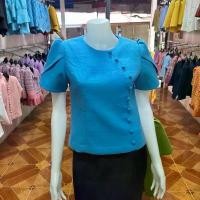 ราคา วนารัตน์ผ้าไทย เสื้อพื้นเมือง ผู้หญิง คอกลม แขนกลีบบัว ผ้าฝ้าย Women Clothing ผ้าแก้ว ขนเป็ด คลุม ทวิต มี บรา เสื้อแขนยาว เสื้อแฟชั่นผู้หญิง เชิ้ตผูกหูกระต่าย เสื้อแขนยาวผ (1731201926659148390)