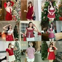 ราคา งานคริสต์มาส Christmas เสื้อ/เดรส สีแดง สาวอวบงานน่ารัก ชุดสีแดงคริสต์มาสน่ารักๆ รวมงานทุกแบบ. Clothing Dress Women ผู้หญิง คอจีน เสื้อแฟชั่นผู้หญิง เสื้อแขนยาว เสื้อเชิ้ตผู้หญ (1731706087042681424)