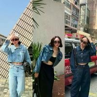 ราคา NAPATVOGUE - AUSTIN DENIM TOP เสื้อซีทรู แขนยาว ลายดอกสงกรานต์ผู้หญิง เสื้อครอปคอปก เสื้อผ้าผู้ใหญ่รุ่นแม่รุ่น 60 ปีขึ้น เสื้อครอปแขนพอง เสื้อครอปแขนยาวเอวลอย เสื้ออก 60 นิ้วไซซ์ใหญ่ (1732195097887082