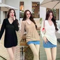 ราคา Teera️พร้อมส่งMorgan Topเสื้อกึ่งมินิเดรสทรงคอวีแขนยาว ผ้านิ่ม ใส่สบาย sheeny สินค้าดี clothing women ผู้หญิง เสื้อสงกรานต์ 2025แซ่บๆ เสื้อผ้าสไตล์ y2k เสื้อคอปก ผู้หญิง เสื้อ (1731642174003906945)