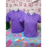 ราคา เสื้อโปโลสีม่วงกลาง คุณภาพดี เสื้อโปโลผู้หญิง Women's polo shirt (1731188775610385699)