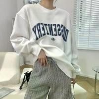 ราคา เสื้อสเวตเตอร์คอกลม สไตล์เกาหลีใหม่ พิมพ์ลายตัวอักษร ทรงหลวมและสลิมฟิต เหมาะสำหรับนักเรียน เสื้อแขนยาวอเนกประสงค์ เสื้อผ้าสไตล์เกาหลีสำหรับคนอ้วน เสื้อผ้าสำหรับคนอ้วน (1730498902900575154)