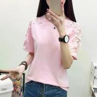 ราคา เสื้อยืดลูกไม้เย็บปะติดปะต่อกันหญิง เสื้อฤดูร้อน เสื้อยืดผู้หญิง แฟชั่นเกาหลี เสื้อยืดแขนสั้นผ้าฝ้ายผู้หญิง (1729952637566094316)