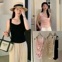 ราคา w3224 เสื้อสายเดี่ยว คอถ่วง ทรงสวย แฟชั่นเกาหลี TAG WG.WE ขายดี (1731766887997998855)