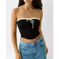 ราคา (ของแท้) Bershka tube top เกาะอก สีดำ จัดส่งเฉพาะจุด Women ผู้หญิง Clothing เสื้อ เสื้อครอป เสื้อสายเดี่ยว (1731435169818774410)