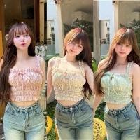 ราคา Daisy Crop | เสื้อสายเดี่ยว เสื้อครอป ผ้าลูกไม้ฉลุลายดอกเดซี่ ผูกโบว์น่ารัก มีบริการเก็บปลายทาง (1731344292694164578)